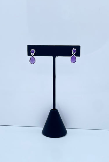 Graceful Glimmer™ Amethyst Drop Earrings